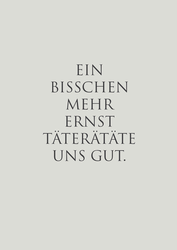 Postkarte "Täterätäte uns gut…" VORBESTELLBAR. LIEFERUNG ab 6 OKTOBE WUNDERWORT